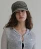 ORDINARY HOLIDAY Dirty Washed Applique Ball Cap [Gray]
