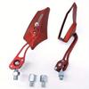 Universeller Motorrad-Rückspiegel 2er-Pack Verstellbarer Legierungs-Lenkerendspiegel 8 10mm Gewinde für Fahrrad Roller Cruiser