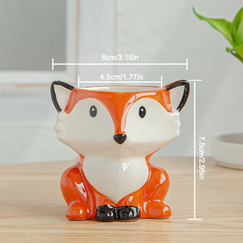 A Cute Animal-Themed Ceramic Planter for Succulents, Perfect for Decorating Your Balcony Table. Gardening Gift Home Decor