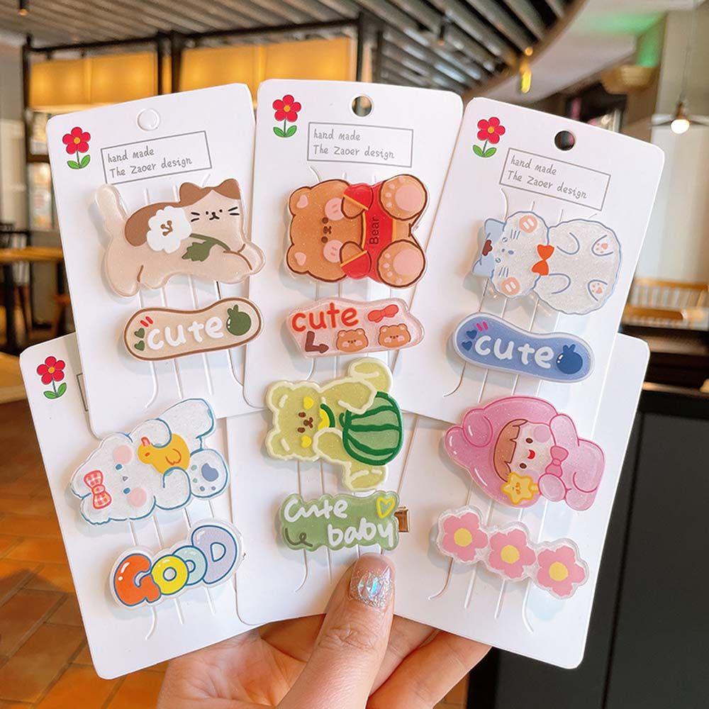 

Реквизит, аксессуары для волос, заколки с медведями, детская заколка для волос, заколка с челкой, детская заколка для волос с героями мультфильмов