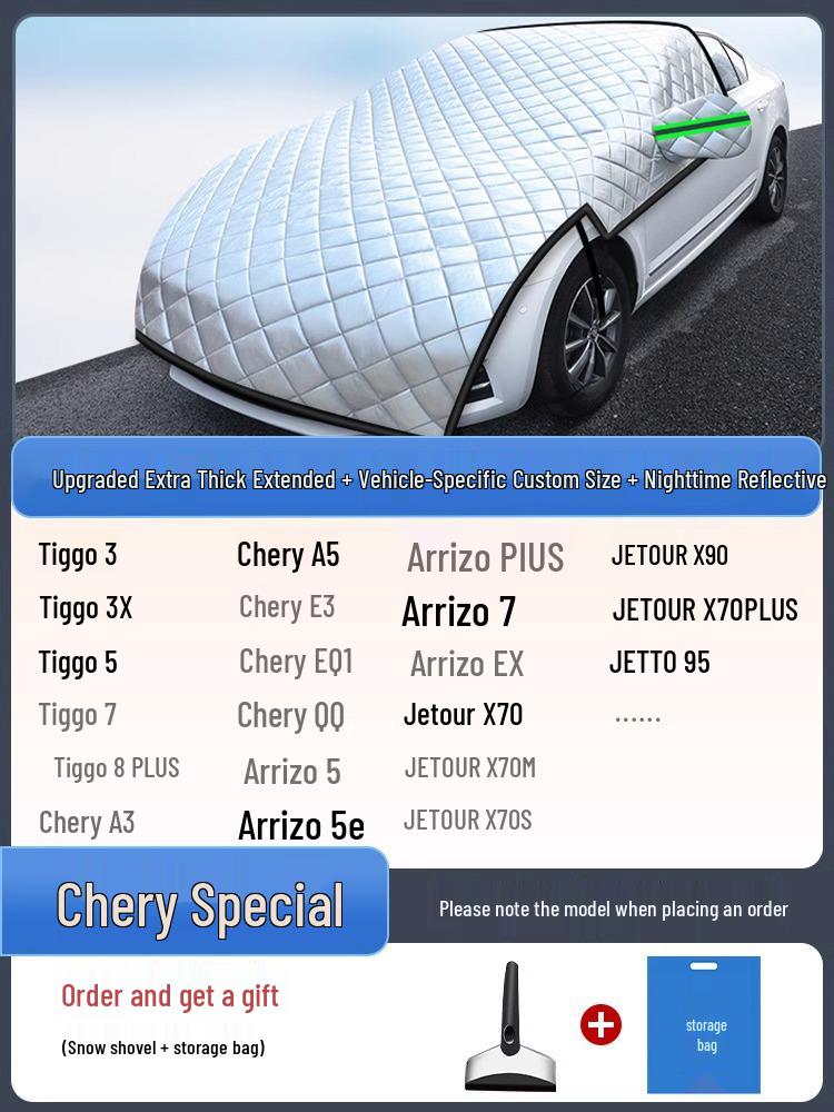 Universal Frostproof & Snowproof Car Shield: Half Cover Windshield Protector for Winter