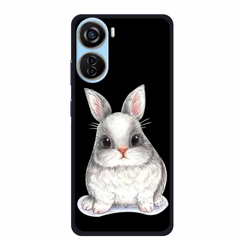 Schwarze Silikonhülle für ZTE Blade V50 Design 5G Libero 5G IV V41 Vita Axon 40 lite Handyhülle Cartoon Katze Weiche Rückseite Hülle