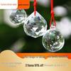 K9 Crystal Chandelier Pendant: 100mm Round Glass Ball with Hanging Hole