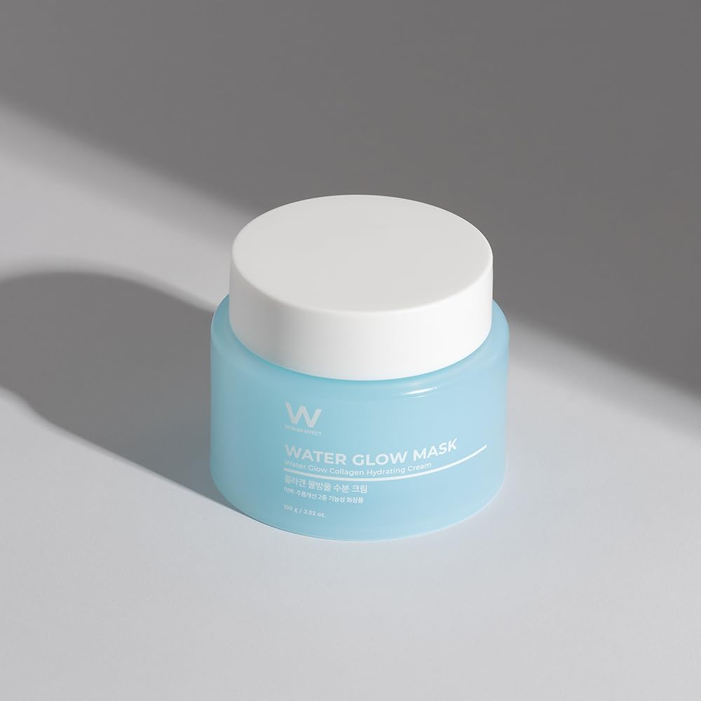 WONJIN EFFECT Water Glow Mask 100ml - Water Droplet Cream, Large Capacity Moisturizing Cream, Collagen Cream, Hydration Cream