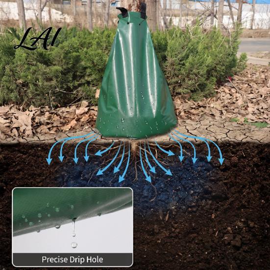 Large Capacity Waterer 20 Gallon Tree Watering Bag Heavy Duty Slow Release Irrigation Garden Reusable Drip Bag for Trees Maintenance Tools