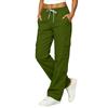 Women's Casual Cotton Linen Cargo Pants with Multi-Pockets for Everyday Wear