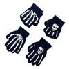 Fashion Halloween Skeleton Ghost Gloves Hat Creative Luminous Half Finger Full Fingers Print Warm Breathable Gloves Gifts