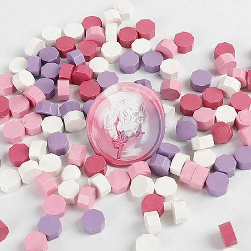 100 Pcs Wax Seal Beads Retro Vintage Wax Seal for Stamps Wax Print Beads Sealing Wedding Birthday Wax Lacquer for Seals HCL001