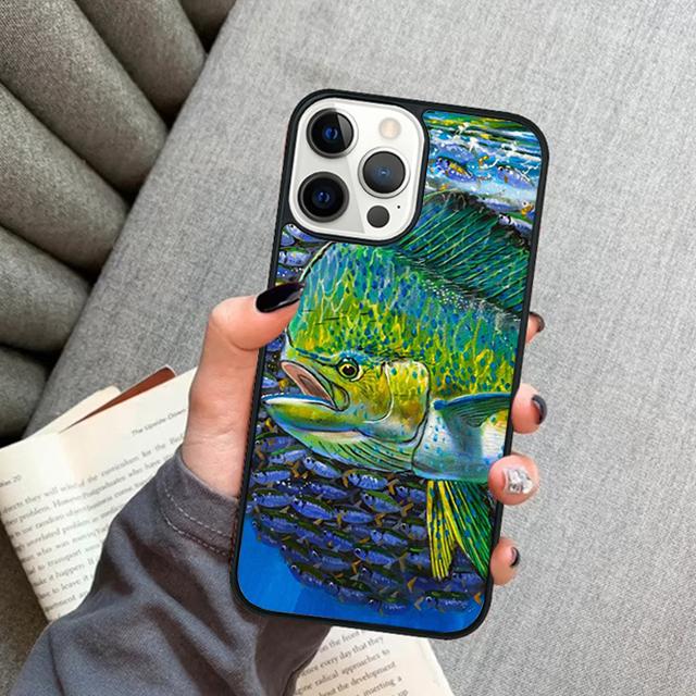 Mahi gamefish Mobile Phone Cases Cover For iPhone 17 Air 16 15 14 12 13 11 Pro MAX apple Plus Coque