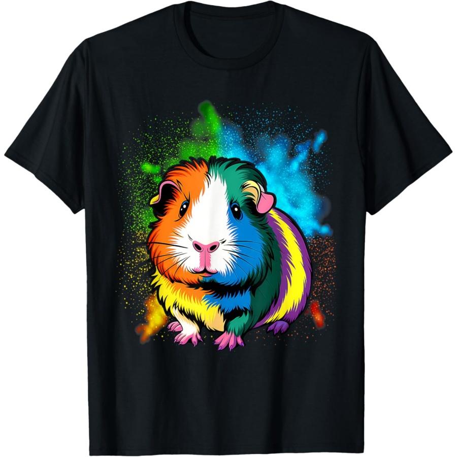 

Милая Морская Свинка Радужный Дизайн для Любителей Морских Свинок Футболка XXXXXL чёрный
