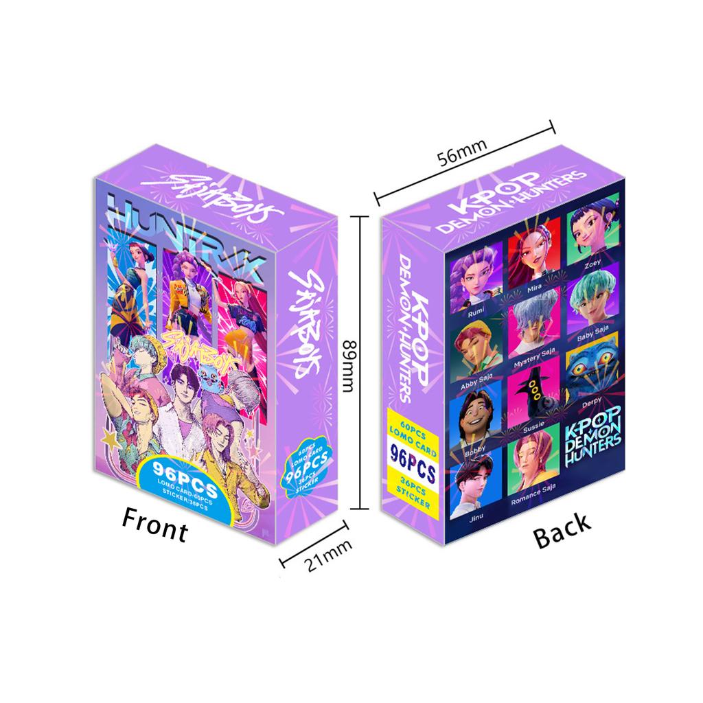 96Double Sided HD Color Printed Photo Cards Of Anime Characters, Anime Peripheral Collection Cards, Stickers And Greeting Cards