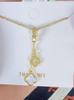 European & American Luxury Tassel Hollow Mother-of-Pearl Clover Pendant Diamond Necklace for Women - High-End Fashion Jewelry