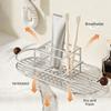 Quick Dry Toothpaste Rack Waterproof Cutlery Storage Rack Durable Mouthwash Cup Rack  for Bathroom