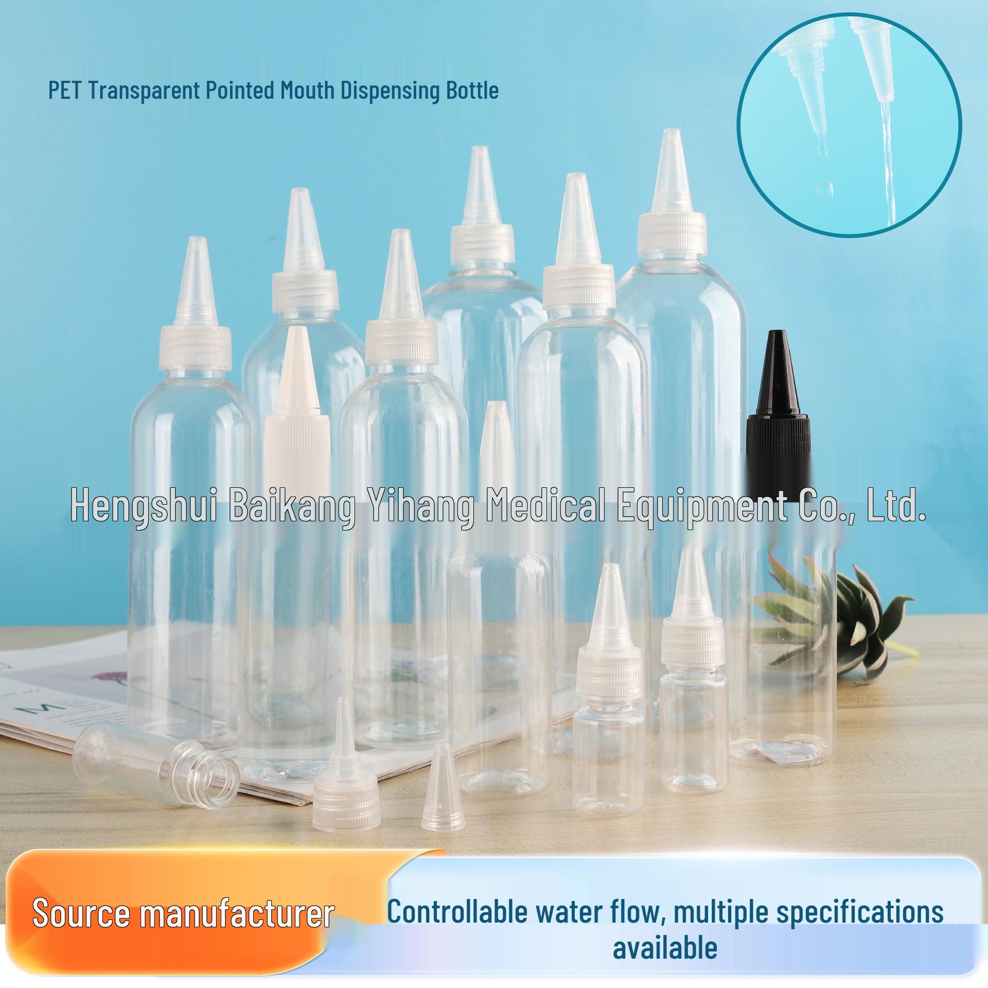 Clear Plastic Squeeze Bottles: 30ml, 50ml, 100ml, 500ml for Dispensing and Paint Mixing 10ml Clear Spout Bottle