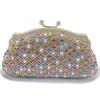 Borsa da sera in cristallo colorato Borsa a pochette con diamanti scintillanti per donna Borsa a mano di lusso con strass per matrimonio, ballo, cena, banchetto