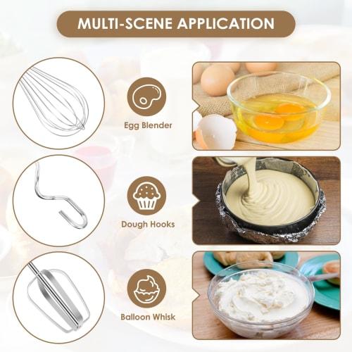 Chaksy Electric Egg Mixer Parts Set, Electric Balloon Whisk, Kitchen Accessories for Blender, Egg Beater Suit, Blender Mixer Parts