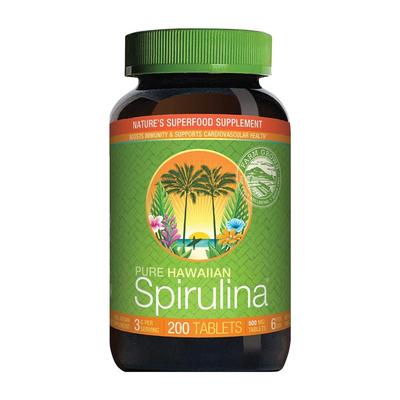 Pure Hawaïaanse Spirulina 500 mg, 200 Tabletten