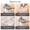 2In1 Portable Dish Soap Dispenser Liquid Soap Pumps Container Detergent Press Box With Sponge Kitchen Bathroom Washing Accessory
