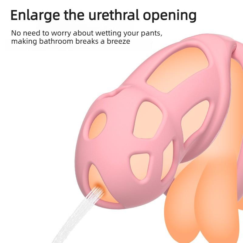 2026 Men Silicone Chastity Cage Cock Lock Penis Ring Sex Toys For Sissy Men Stretcher BDSM Gay Erotic Urethral Device Adult