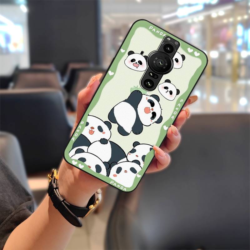 Soft Case Silicone Phone Case For Sony Xperia Pro-I Anti-knock Anti-dust Shockproof Full Wrap Cartoon Fashion Design TPU