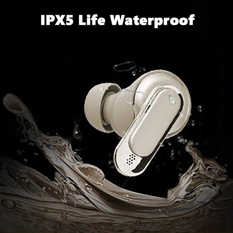 VAORLO Chytrá LED dotyková obrazovka Sluchátka Ekvalizér Hluk Nastavení Cacel Ovládání nabíjecího pouzdra Media Headset HiFi Bass