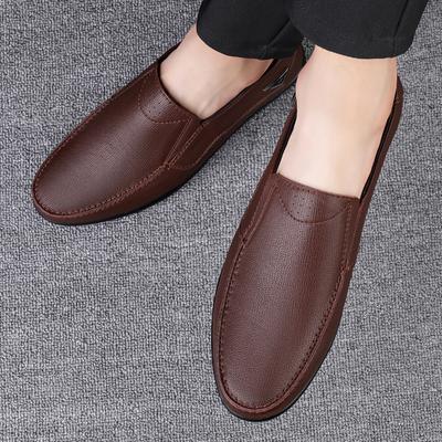 Mocassins pour hommes d'affaires de haute qualité en cuir véritable Chaussures décontractées pour hommes Luxe Conduite Confortable Ballerines souples Fait main Mocassins pour hommes