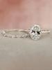 925 Sterling Silver Zircon 2ct Oval Shape Fashion Elegant Set Ring For Women Engagement Wedding Luxury High Quality Fine Jewelry