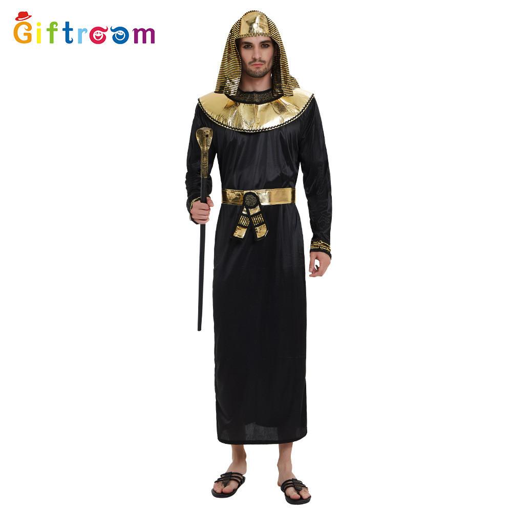 Stunning Egyptian Pharaoh Costume For Adults Featuring Luxurious Polyester Fabric
