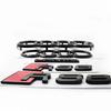 4 Ring Logo 273mm 192mm ABS Car Styling For B RS6 2016-2020 Hood Front Bonnet Grill Rear Trunk Emblem Badge Sticker Accessory