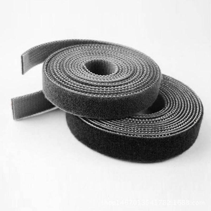 Reusable Back-to-Back Hook and Loop Fastener Strap Roll