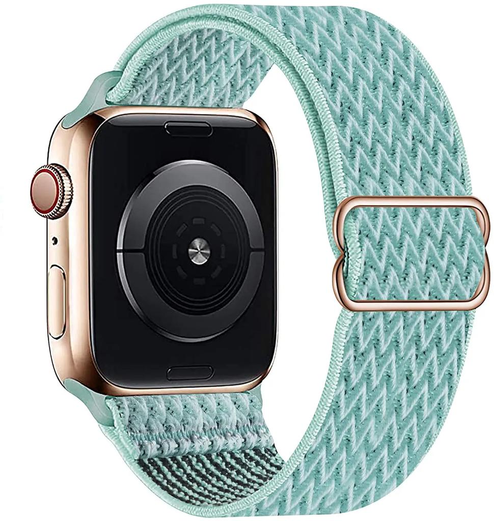 Adjustable Nylon Loop Strap For Apple Watch Series Ultra 11 10 9 8 7 46mm 45mm 41mm Fabric Strap For Iwatch 6 5 4 SE 44mm 40mm