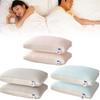 Texture Oval Shaped Ice Silk Pillow Core With Neck Guard Bedroom Bedding Tool