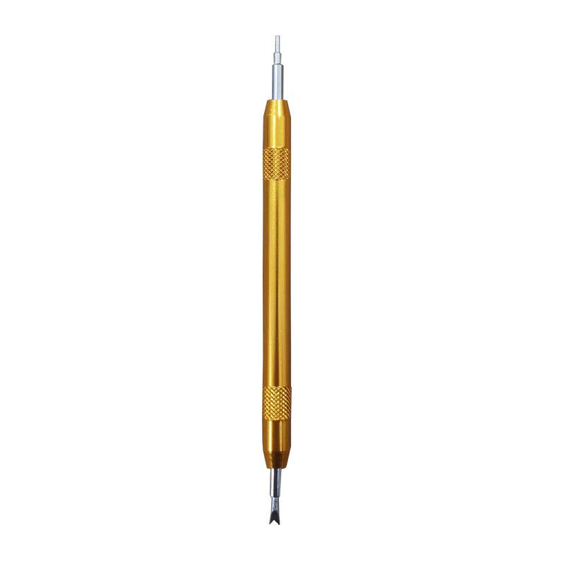 Double-headed Raw Ear Batch Yellow Double-eared Batch Steel Strap Installation And Removal Replacement Tool Aluminum Alloy Raw Ear Fork