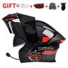Bluetooth Smart Tail Light Motorcycle Flip-Up Helmet Men Women All Season Full Face Off-Road Riding