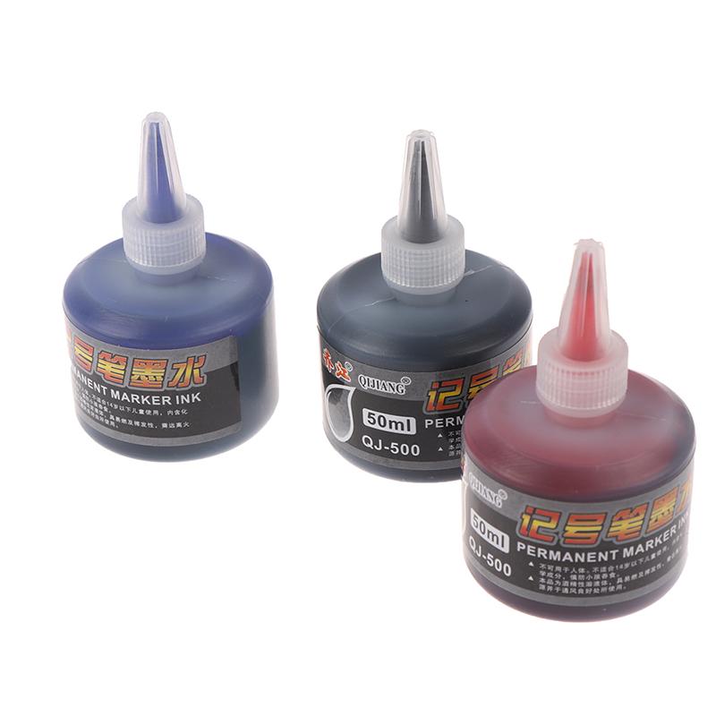 50 ml Permanent Øyeblikkelig tørr Graffiti Oil Marker Pen Refill Blekk for Marker Penner