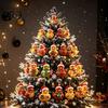 Xmas Countdown Box Chicken Advent Calendar 2026, 24 Days Christmas with 2D Flat Tree Decor Acrylic Ornament, Cartoon Hanging Pendant for Tree, Holiday