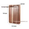Acacia Wood Cutting Board - Kitchen & Restaurant Wooden Tray for Pizza, Steak, Fruit, and Bread