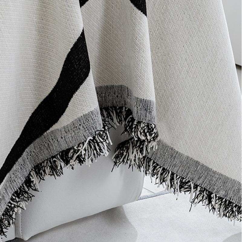 Black Line Chenille SofaCover Cloth Sofa BlanketCover Full Cover Universal Couch TowelCover Dust Proof Sofa CushionCover