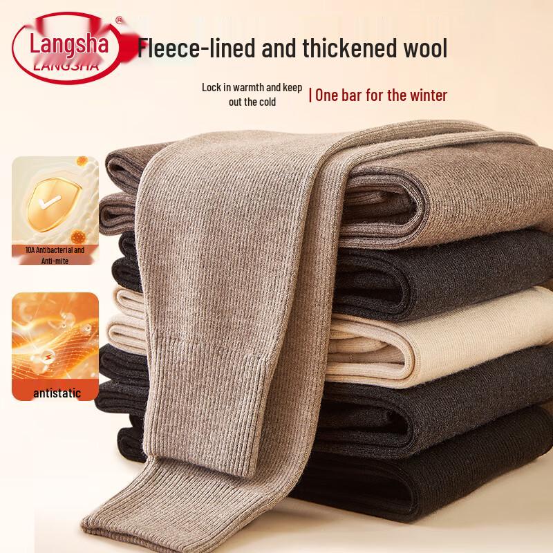 

Langsha Утепленные термобрюки из смесовой шерсти L