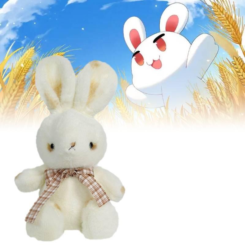 Scarf Rabbit Plush Toy Cartoon Animal Stuffed Doll Room Sofa Gift Decoration