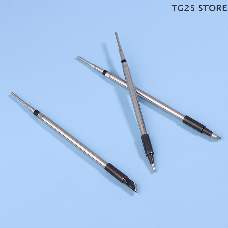 1Pc Stainless Steel Ceramic Heating Core Soldering Iron Tip Blade Tip Horseshoe Tip Round Pointed Soldering Iron Tool
