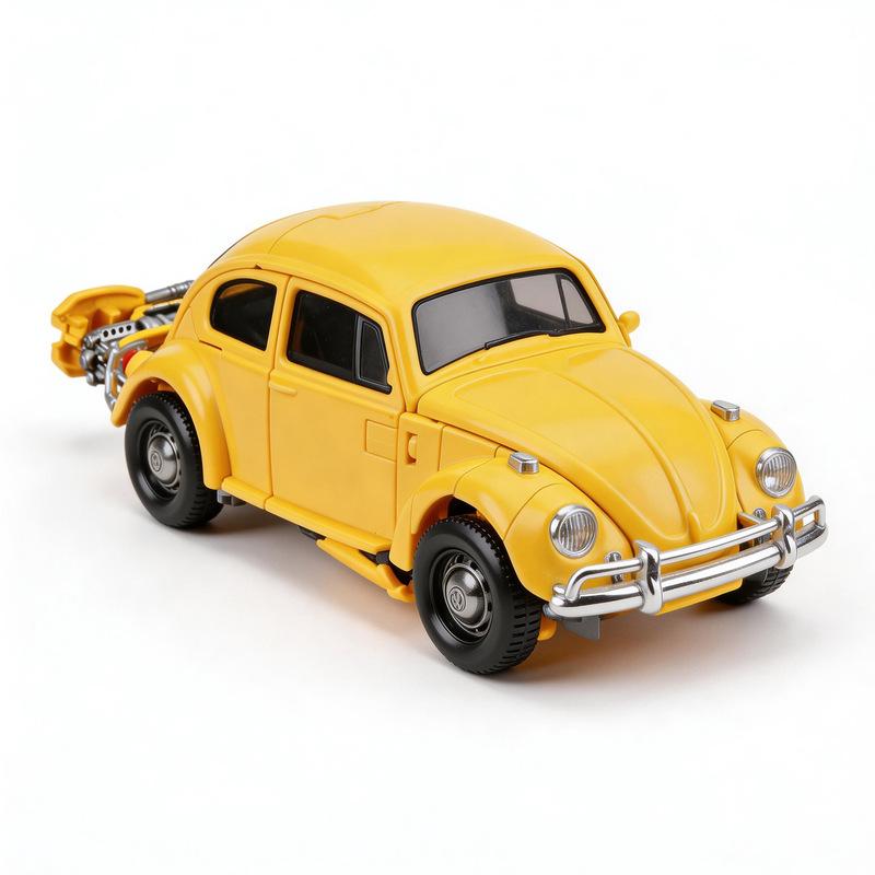 18cm Transforming Beetle Car Robot Action Figure Multiple Accessories Articulated Model Toy Boys Gift