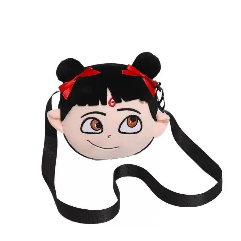 

Итабаг Мясной шарик Голова Нэчжи Мягкий плюшевый мультяшный мессенджер для прогулок Повседневный