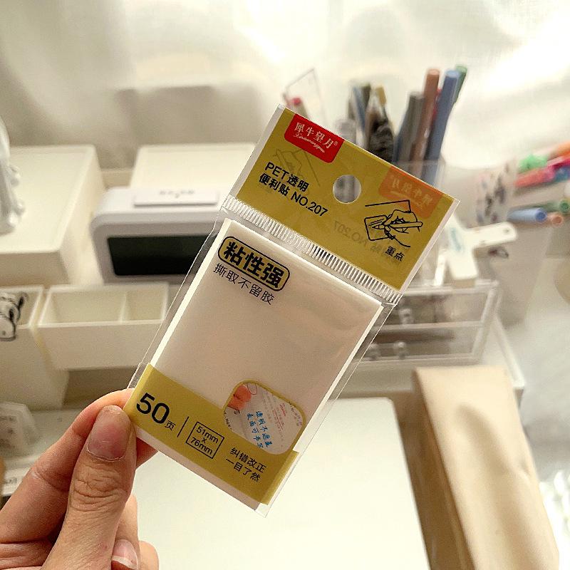 

Водонепроницаемые прозрачные липкие заметки - Пишущиеся, с сильным клеевым слоем, ПЭТ стикеры для заметок