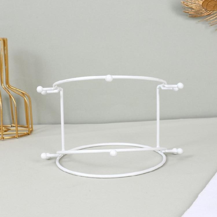 Fashion Tiara-Crown Headband Display Rack Gold/White Metal Princess Crown Stand