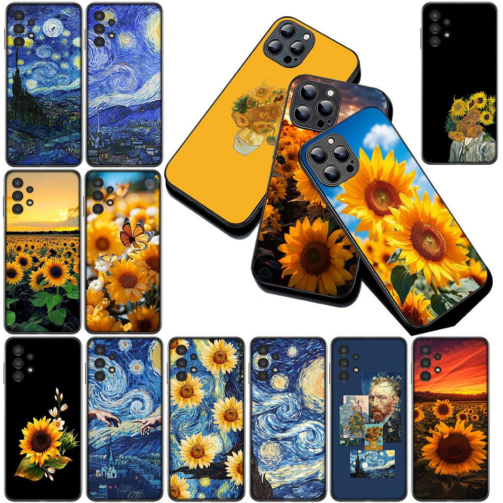 Soft Cover for Xiaomi Redmi 15 15C A3 A4 A5 9A 9C NFC Note 9 8 9T 8T Pro Casing Phone Case Sunflower Starry Night Van Gogh