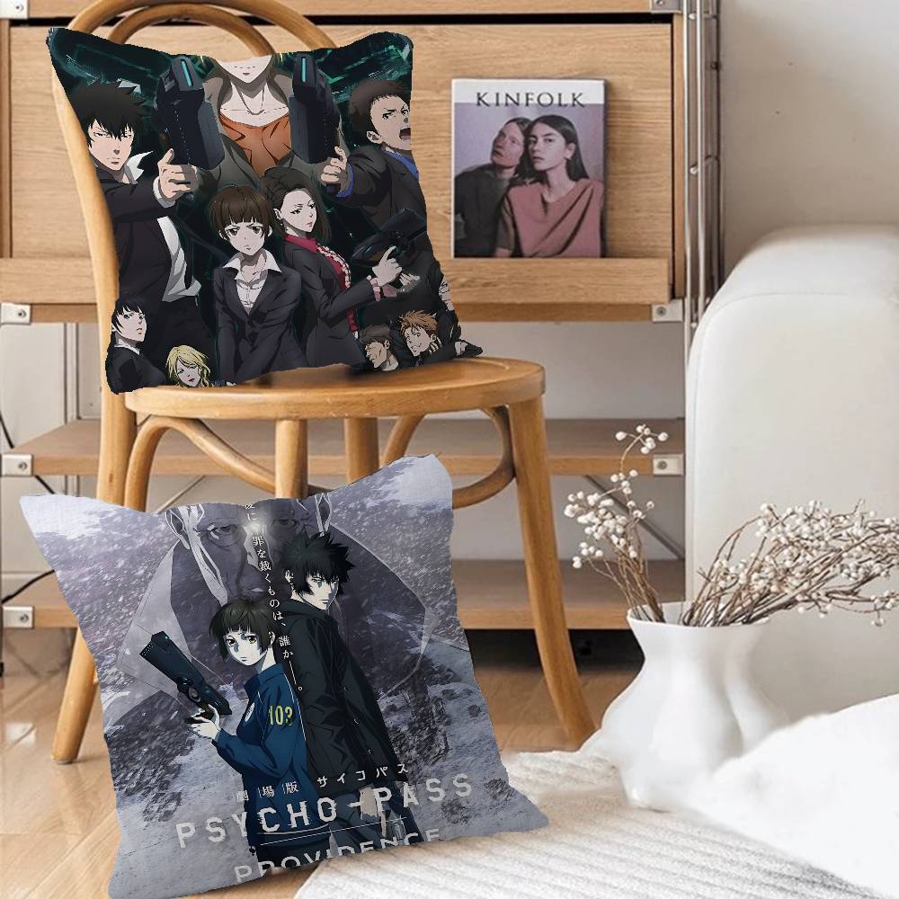 Anime PSYCHO-PASS Pillow Gift Home Office Decoration Bedroom Sofa Car Cushion Cover Case 45x45
