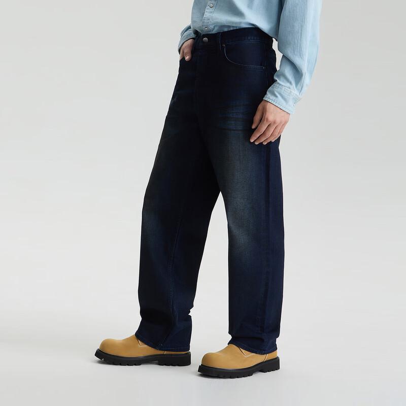 Lee EasyRider 761 Men's Dark Blue Loose Wide Leg Jeans