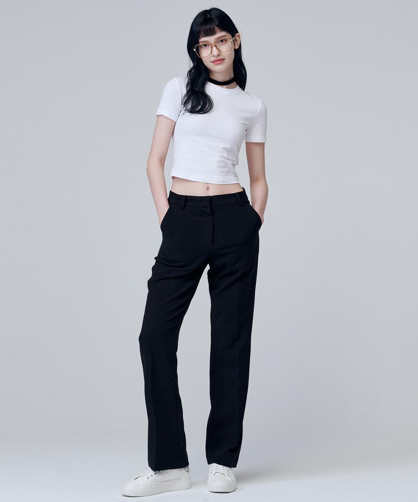 Marop 2140 Stretch Slim Bootcut Pants (Black)