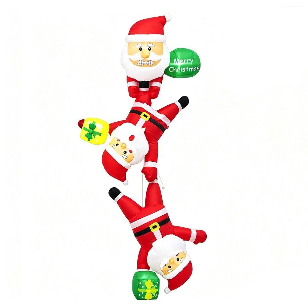 Oxford Christmas Inflatable Dolls LED Light Inflatable Model Toys Lighted Dolls Garden Party